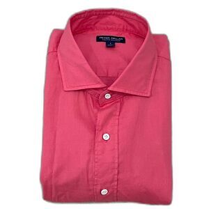 $250 Peter Millar NWT Men's L Red Crown Crafted Button Up Cotton Dress Shirt NEW